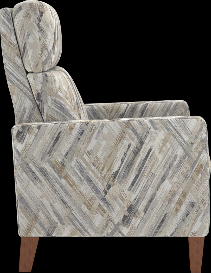 Brentway Taupe Push Back Recliner - Thumbnail - Image 2
