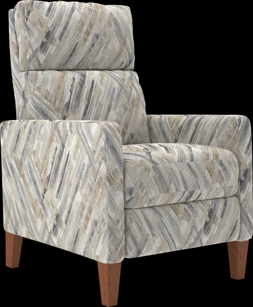 Brentway Taupe Push Back Recliner - Thumbnail - Image 1