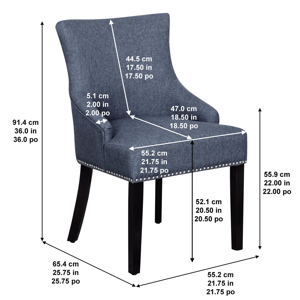 Brentworth Blue Dining Chair - Thumbnail - Image 8