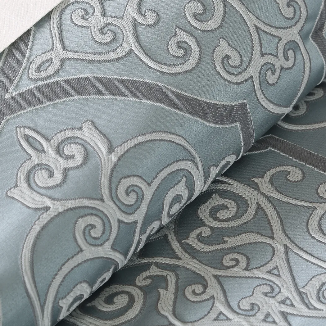 Brerard Blue 12 Pc California King Comforter Set - Thumbnail - Image 6