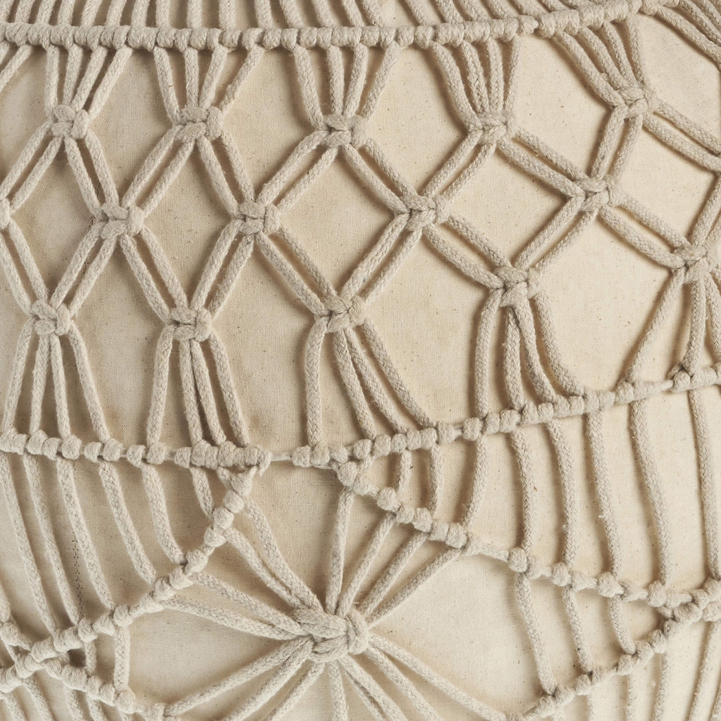 Bresian Beige/Natural Pouf - Thumbnail - Image 4