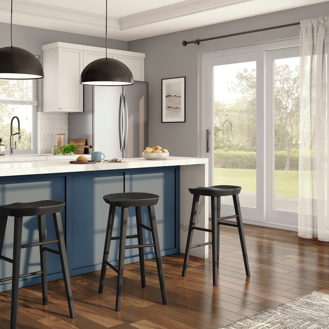 Bresland Black Bar Stool - Thumbnail - Image 2