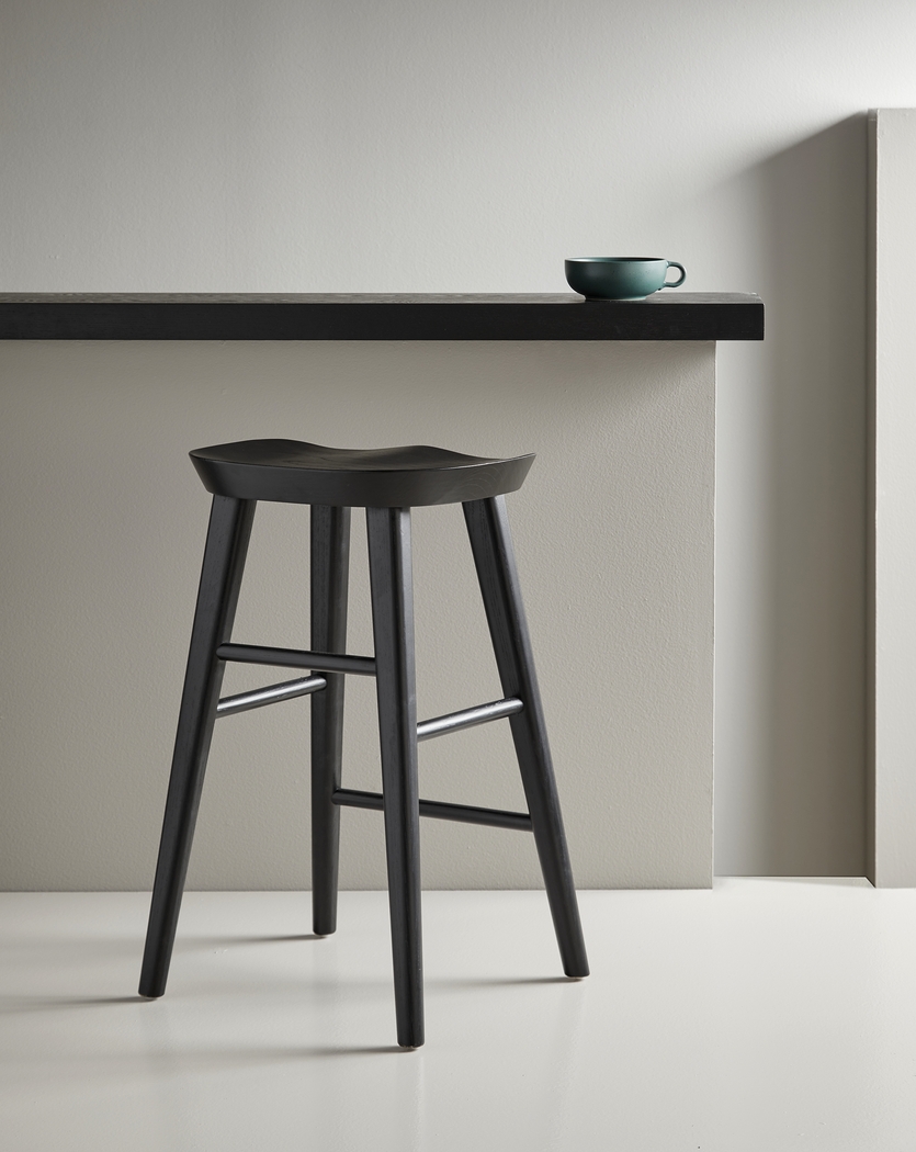 Bresland Black Counter Stool - Thumbnail - Image 2