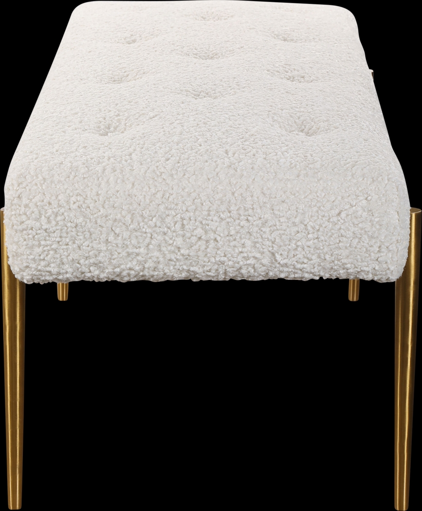 Bretdale White Accent Bench - Thumbnail - Image 2