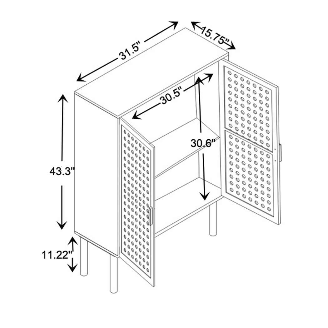 Bretton Bay Natural Accent Cabinet - Thumbnail - Image 11