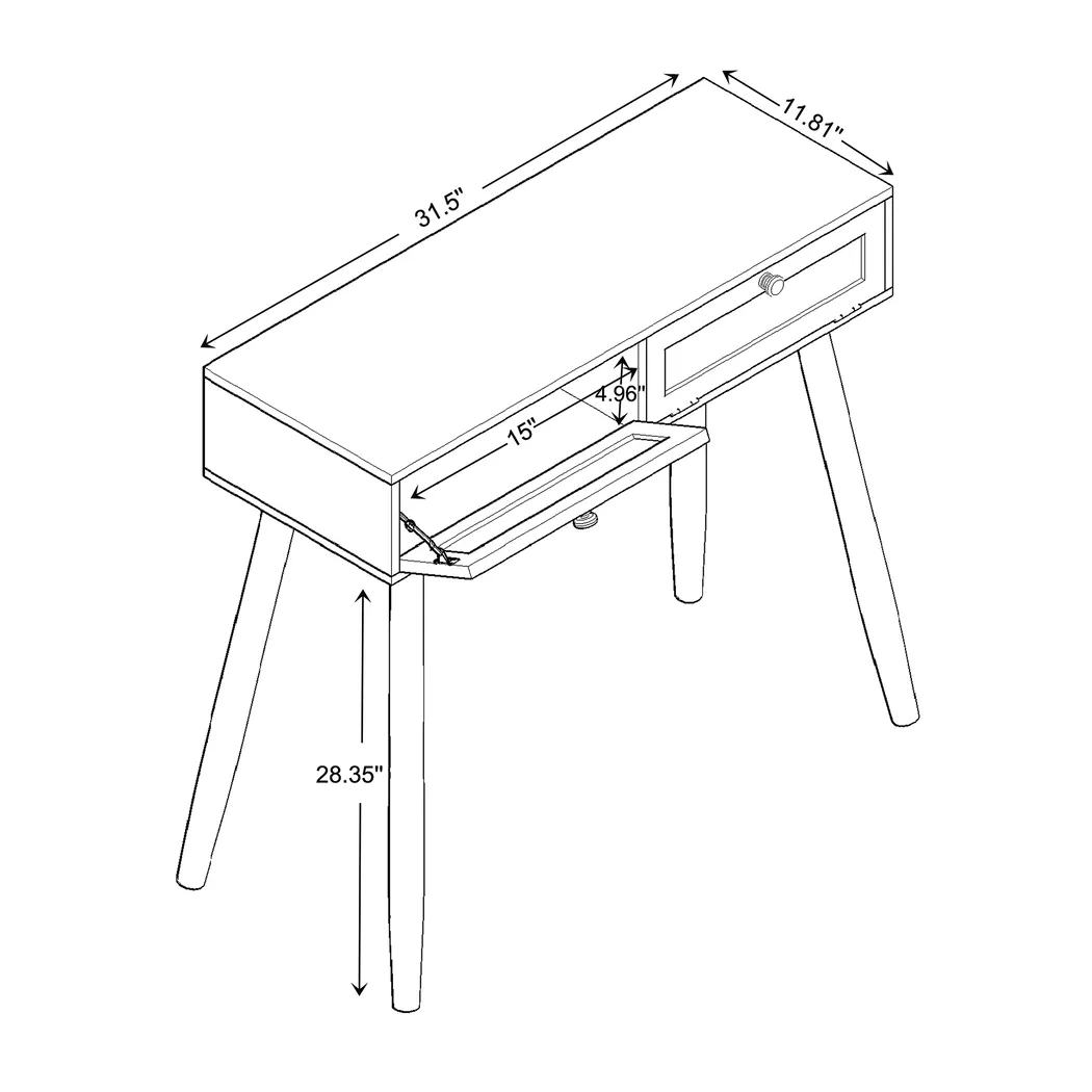 Bretton Bay Natural Console Table - Thumbnail - Image 11