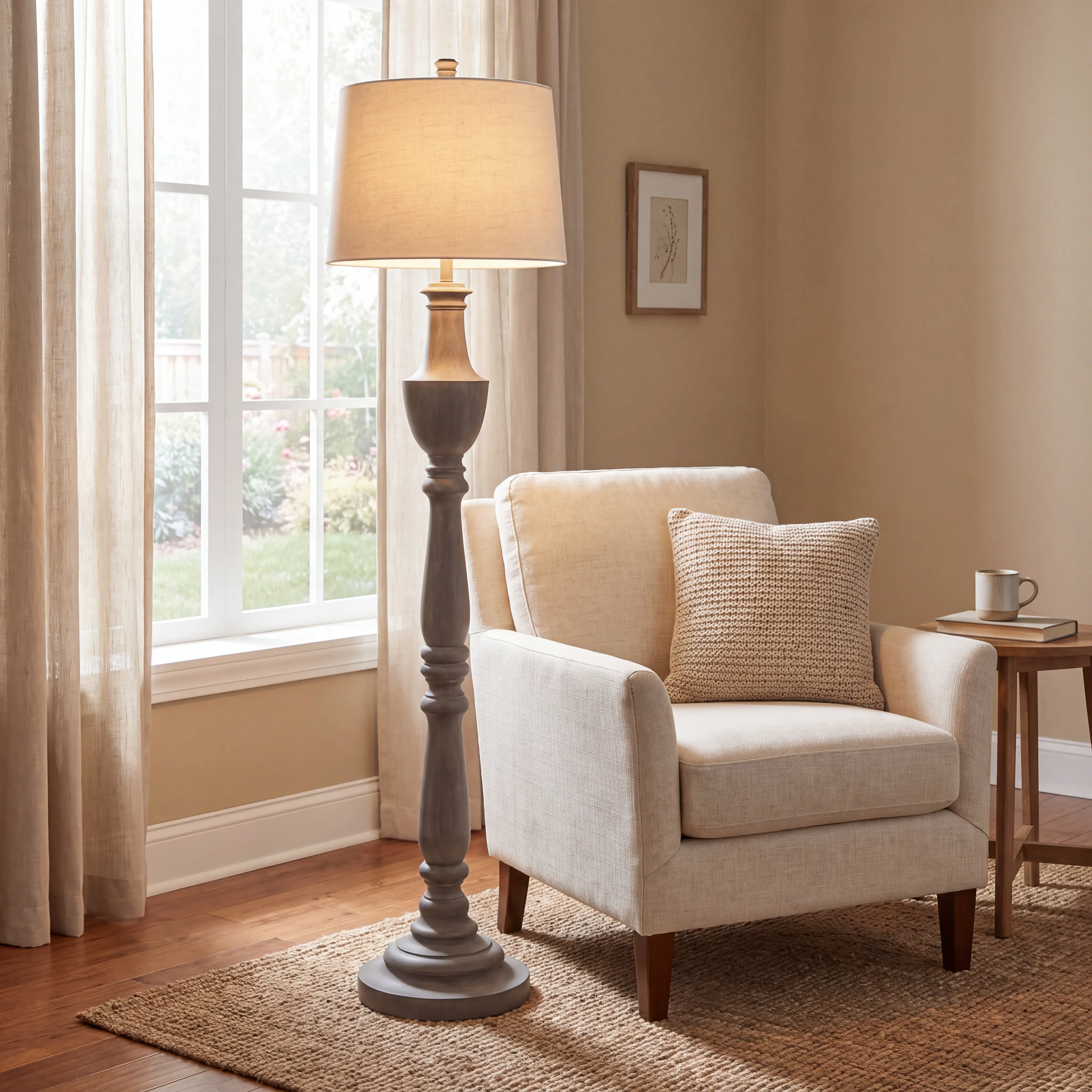 Brettonwood Gray Floor Lamp - Thumbnail - Image 2