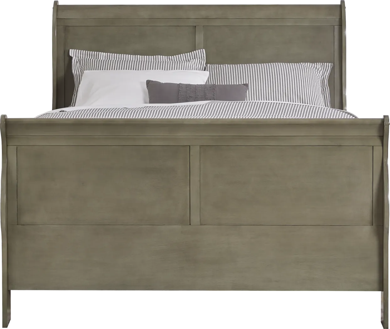 Brevard Gray 3 Pc Queen Sleigh Bed - Thumbnail - Image 3