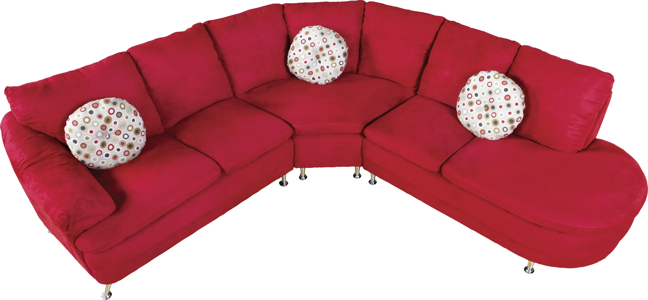Brewster Red 3 Pc Sectional - Thumbnail - Image 1