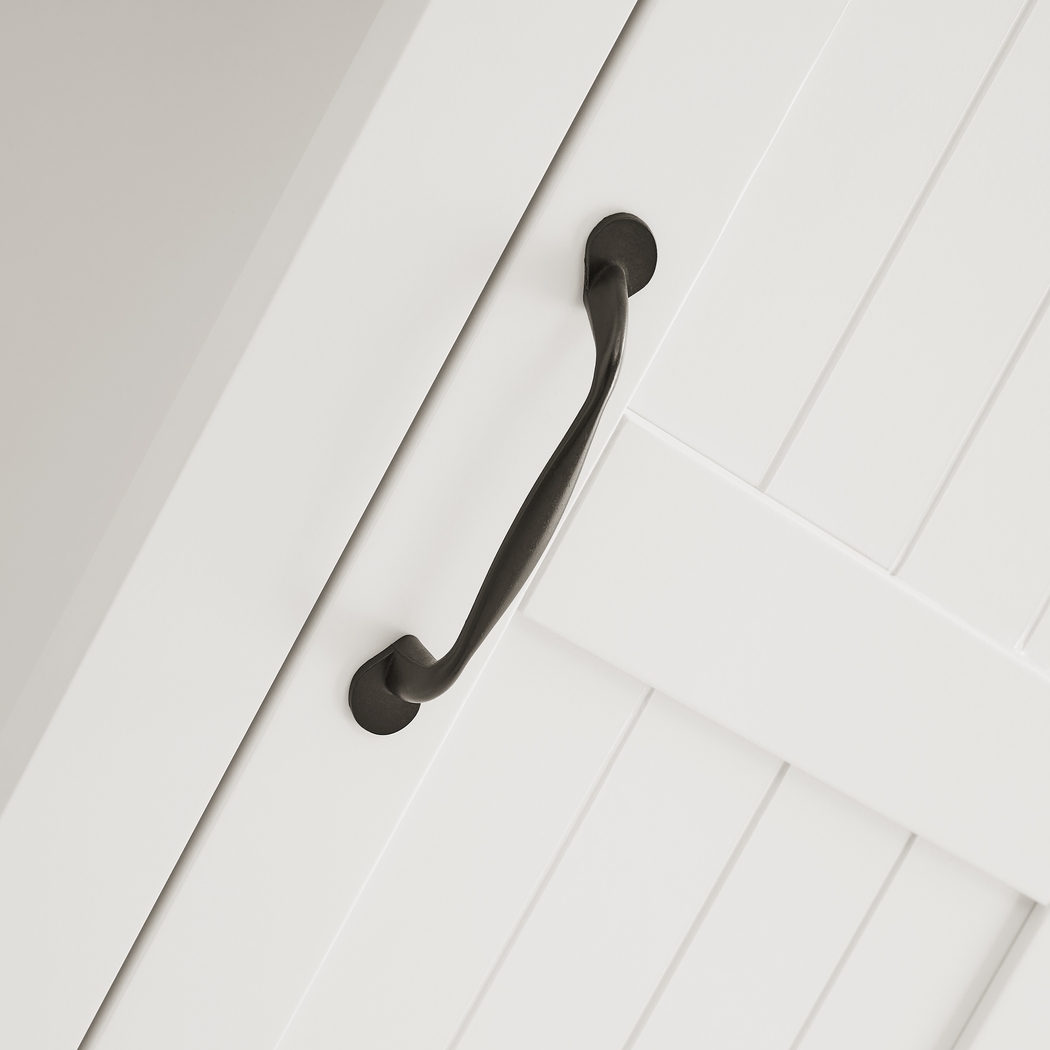 Breyfogle White 66 in. Console With Electric Log Fireplace - Thumbnail - Image 7