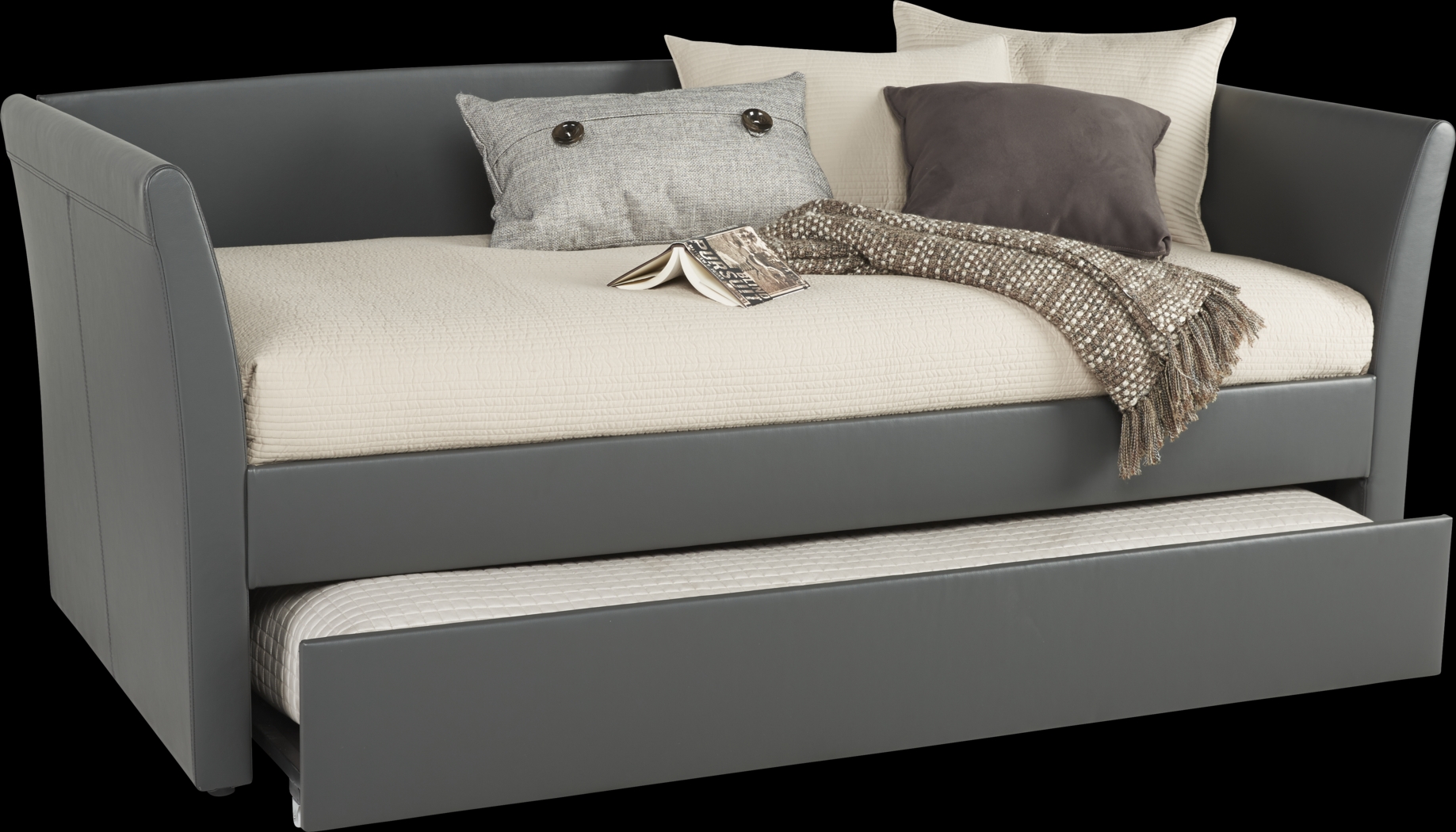 Brianne Gray Daybed with Trundle - Thumbnail - Image 2