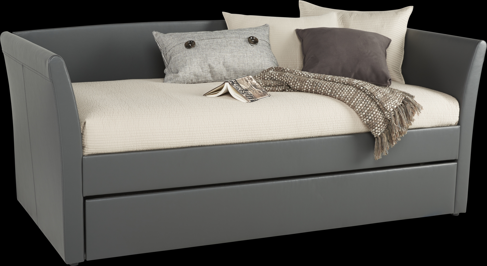Brianne Gray Daybed with Trundle - Thumbnail - Image 1