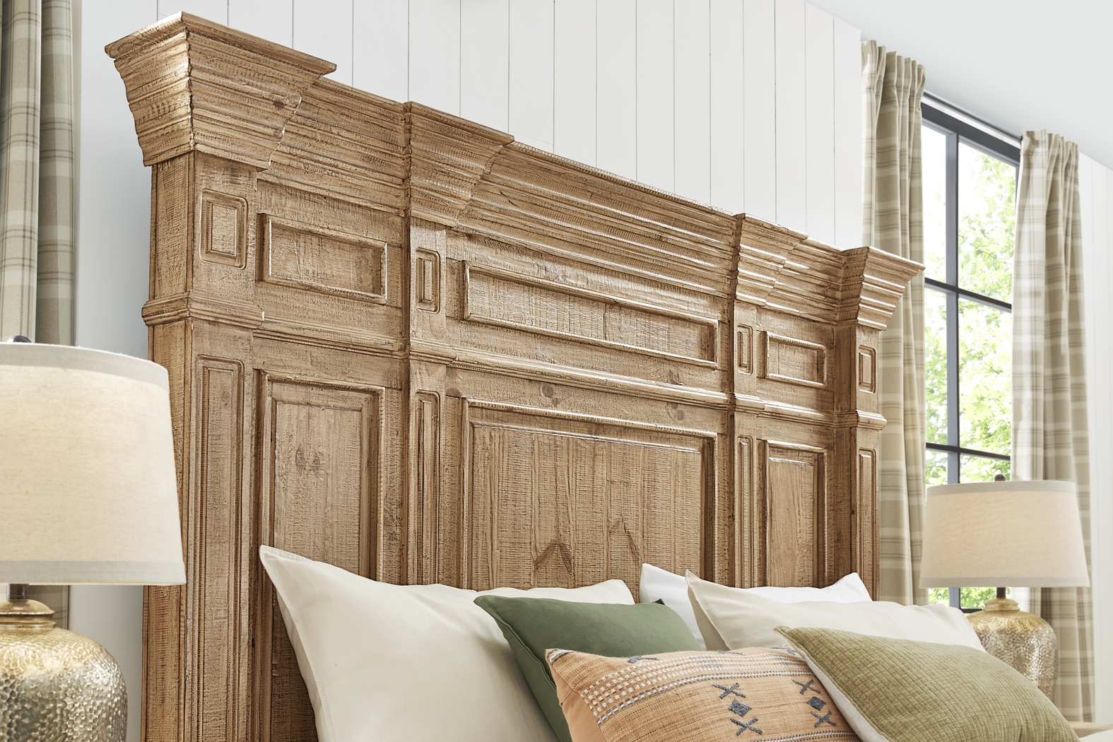 Briar Hill Natural 3 Pc King Panel Bed - Thumbnail - Image 3