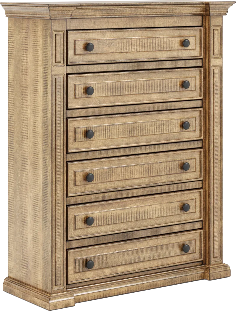 Briar Hill Natural 5 Pc Queen Panel Bedroom - Thumbnail - Image 8