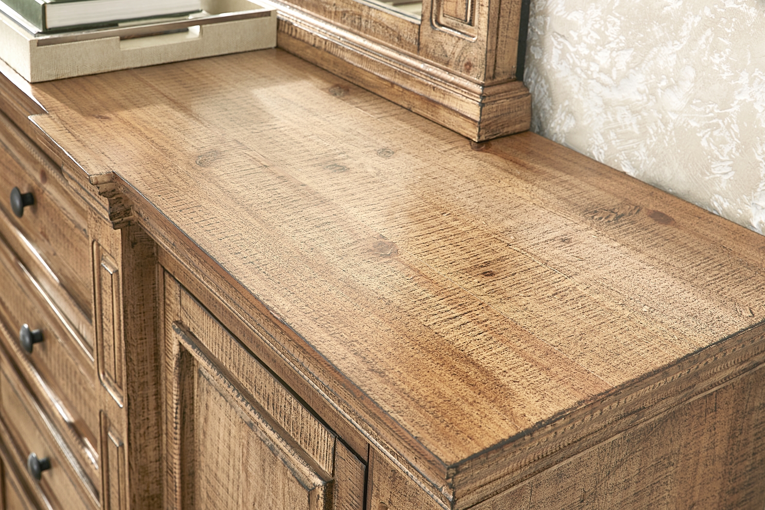 Briar Hill Natural 7 Pc King Panel Bedroom - Thumbnail - Image 9