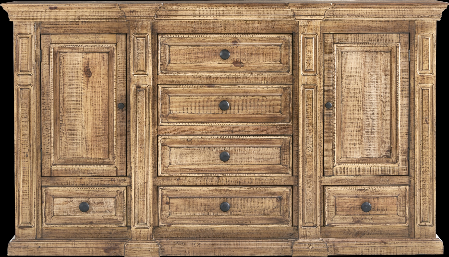 Briar Hill Natural 7 Pc King Panel Bedroom - Thumbnail - Image 6