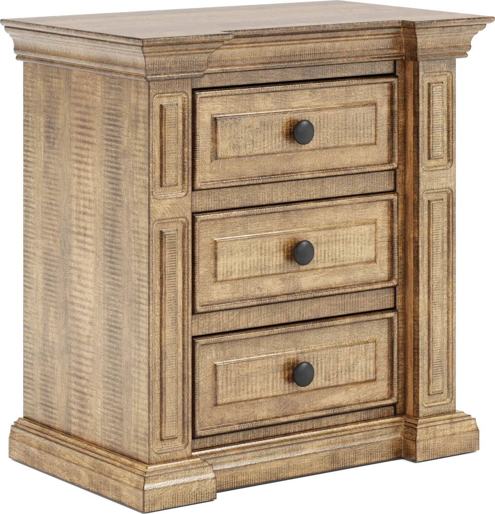 Briar Hill Natural 7 Pc Queen Panel Bedroom - Thumbnail - Image 15