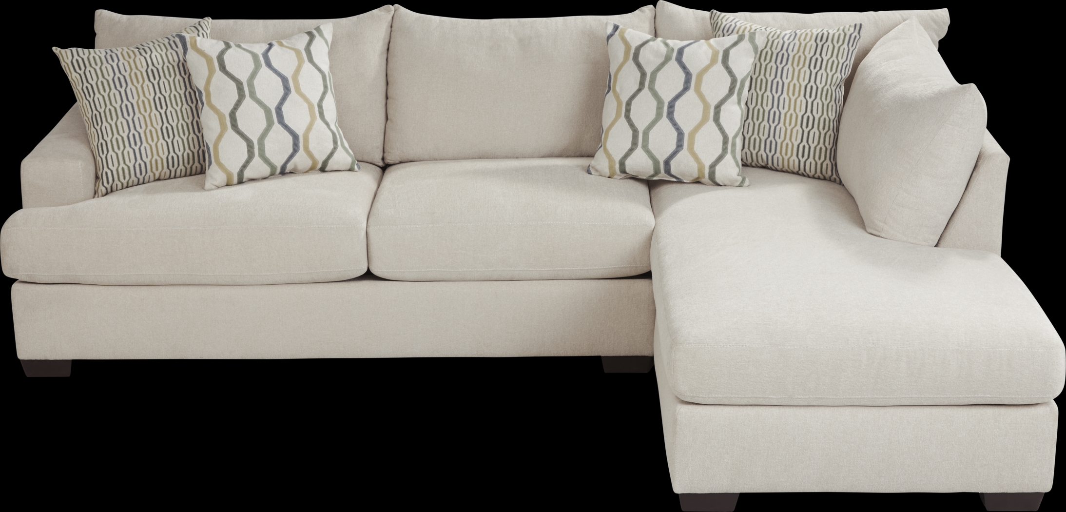 Briar Street Beige Chenille 2 Pc Sectional - Thumbnail - Image 3