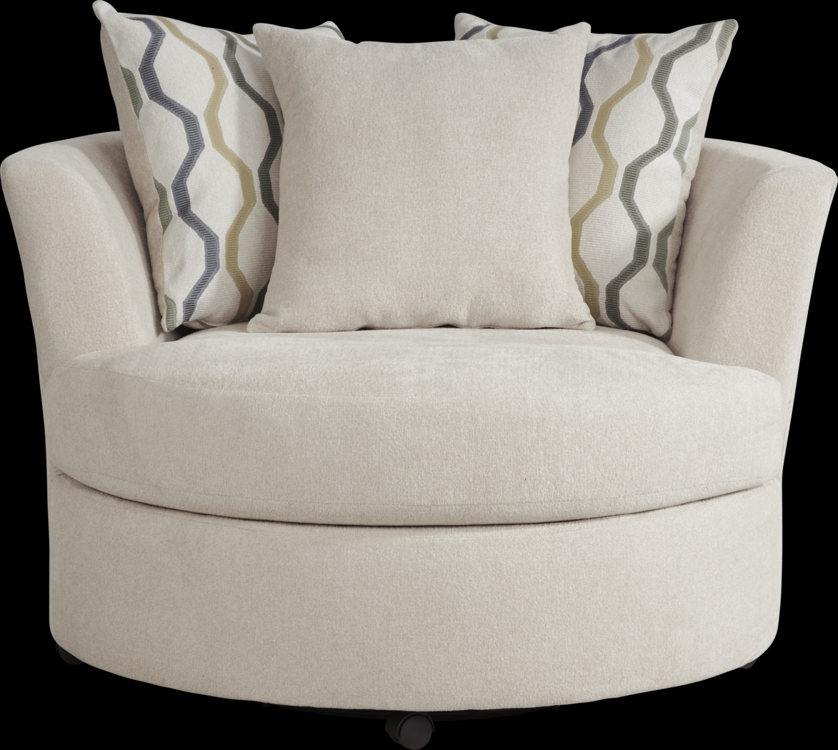 Briar Street Beige Chenille 6 Pc Sectional Living Room - Thumbnail - Image 5