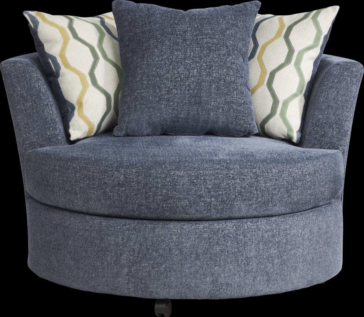 Briar Street Blue Chenille 6 Pc Sectional Living Room - Thumbnail - Image 6