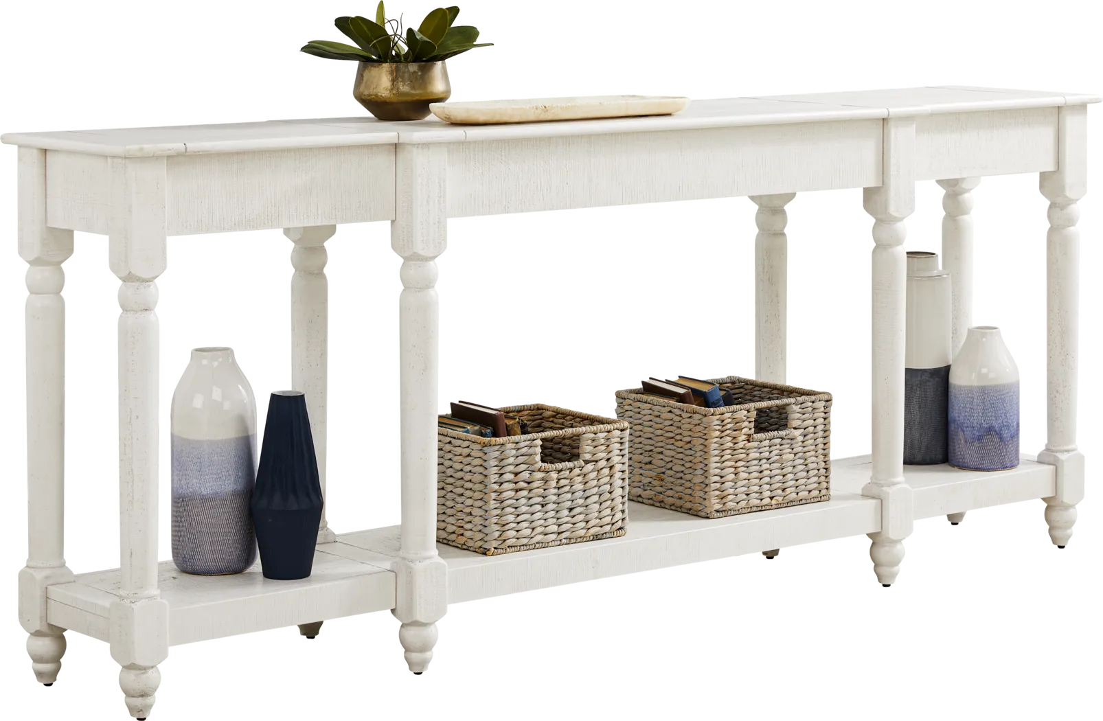 Briargate White 88 in. Console - Thumbnail - Image 2