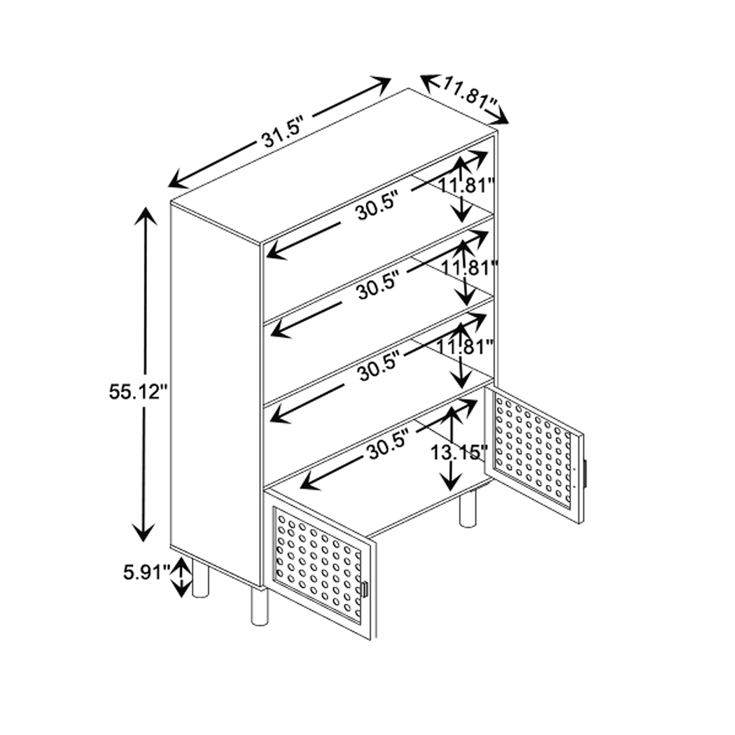 Briargrove Natural Bookcase - Thumbnail - Image 11