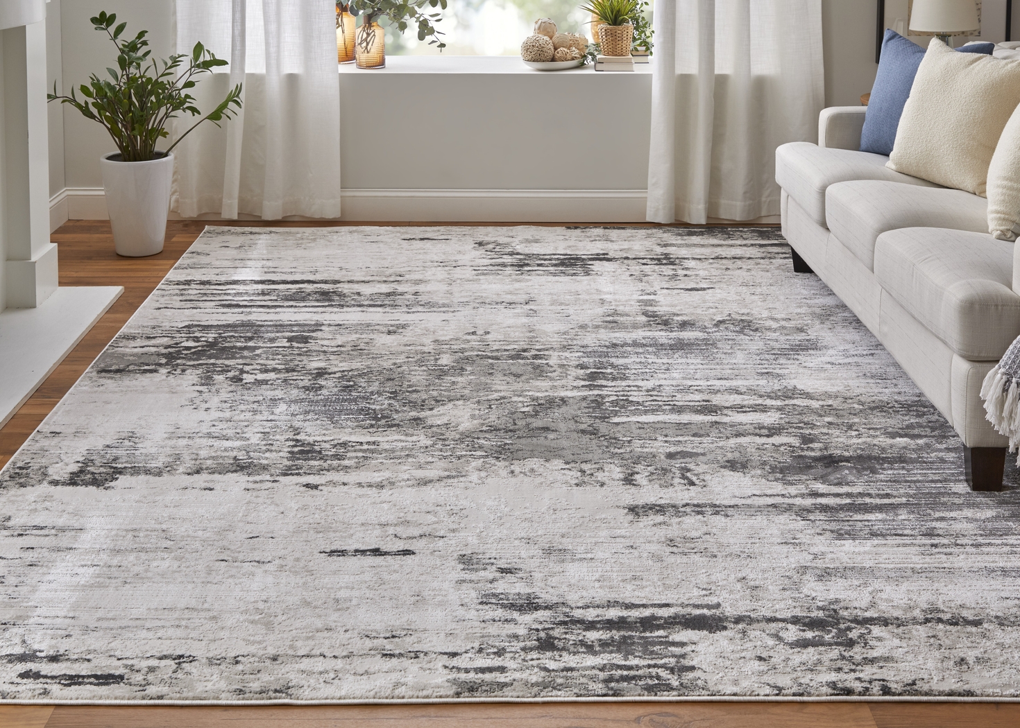 Briarpond Gray 5' x 8' Rug - Thumbnail - Image 2