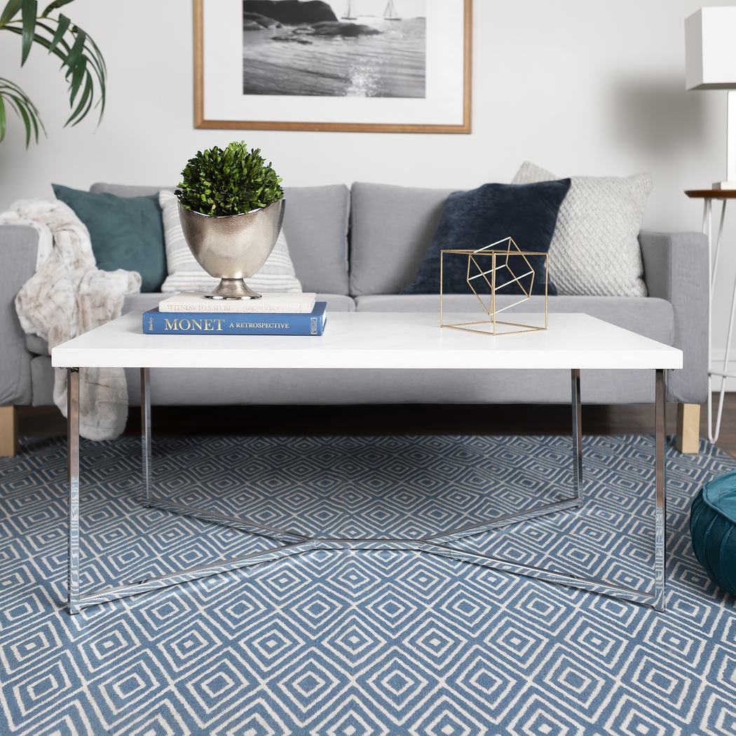 Briarwood Chrome Cocktail Table - Thumbnail - Image 6