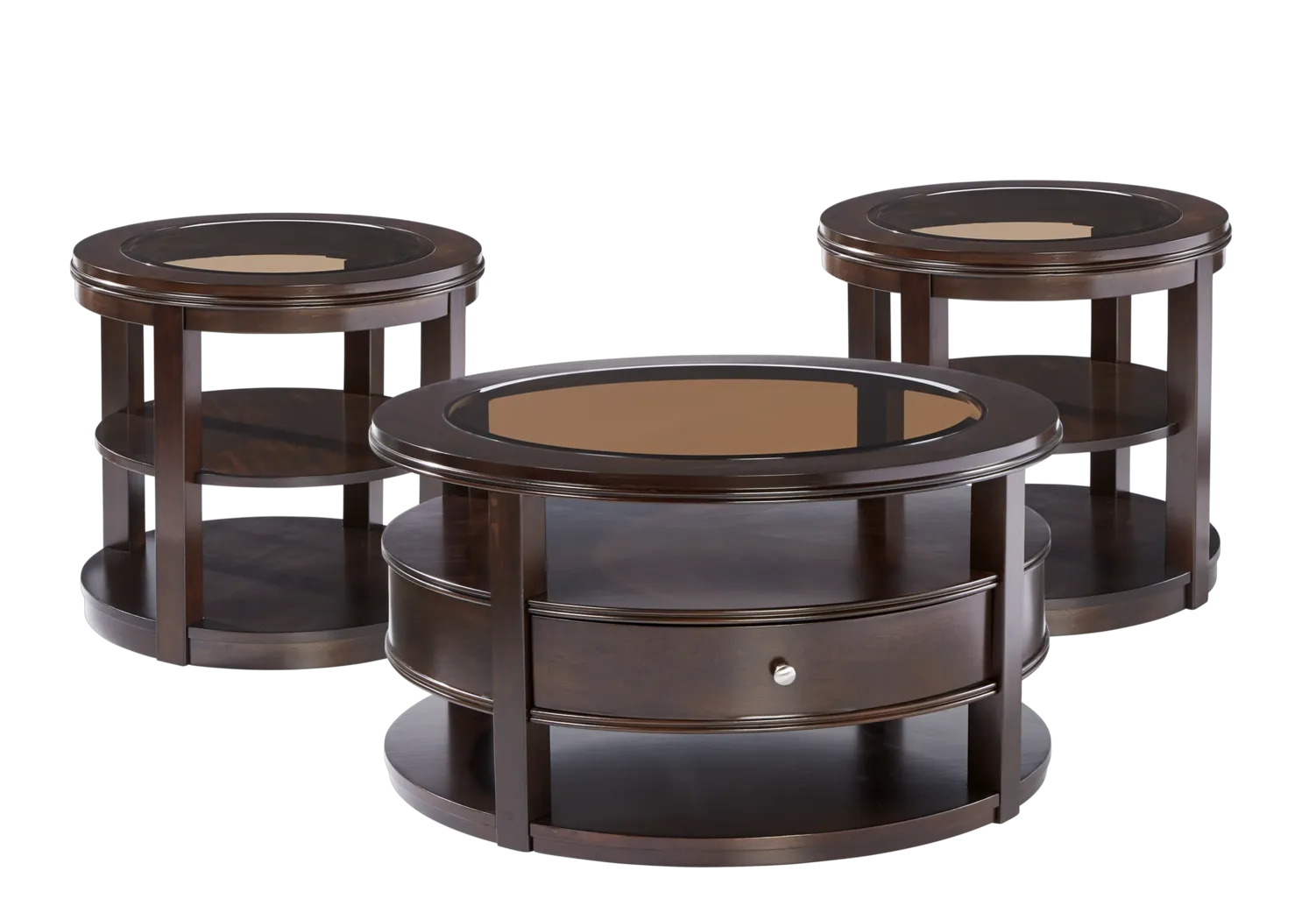 Briarwood II Cherry 3 Pc Table Set - Thumbnail - Image 1