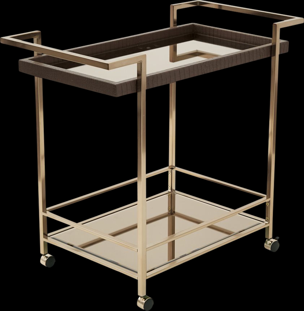 Bricelyn Champagne Bar Cart - Thumbnail - Image 1