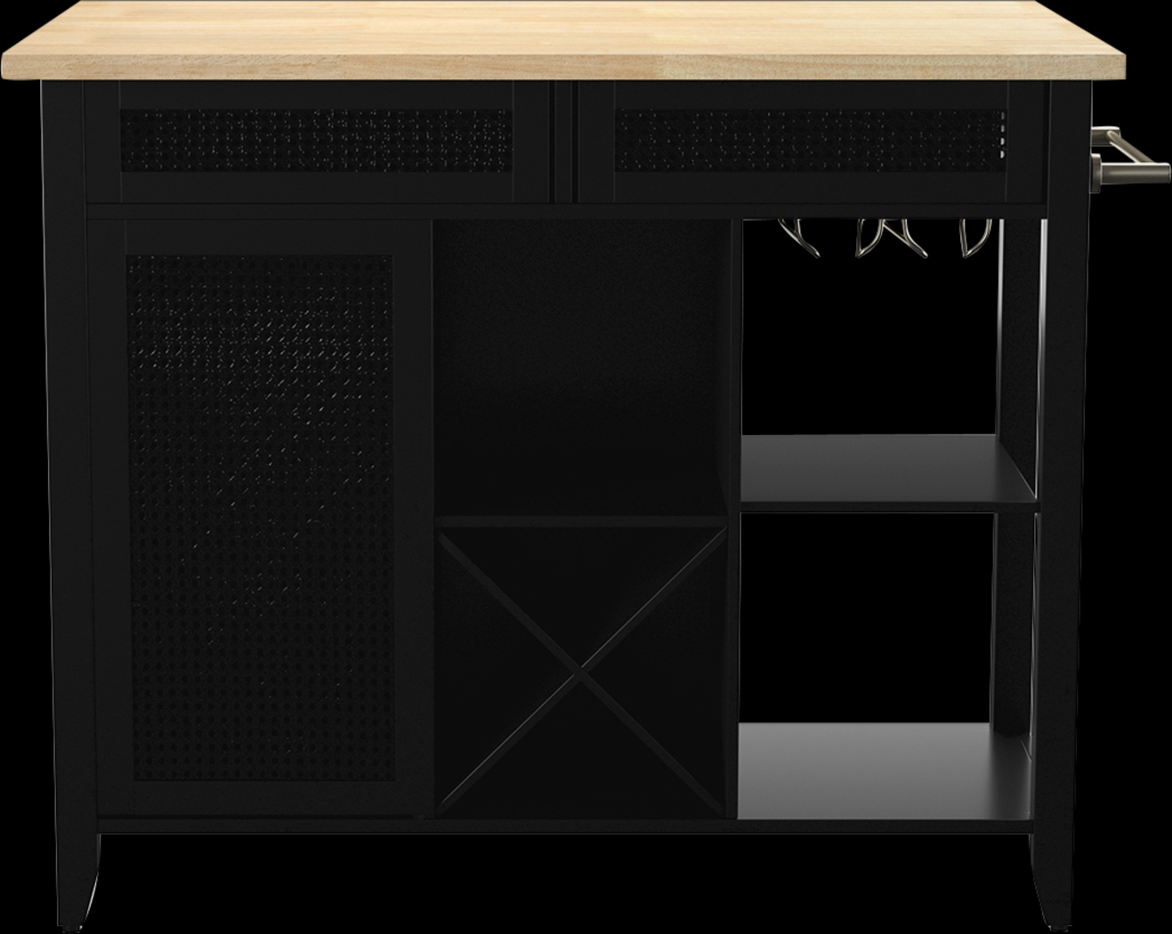 Brickellen Natural Kitchen Cart - Thumbnail - Image 2