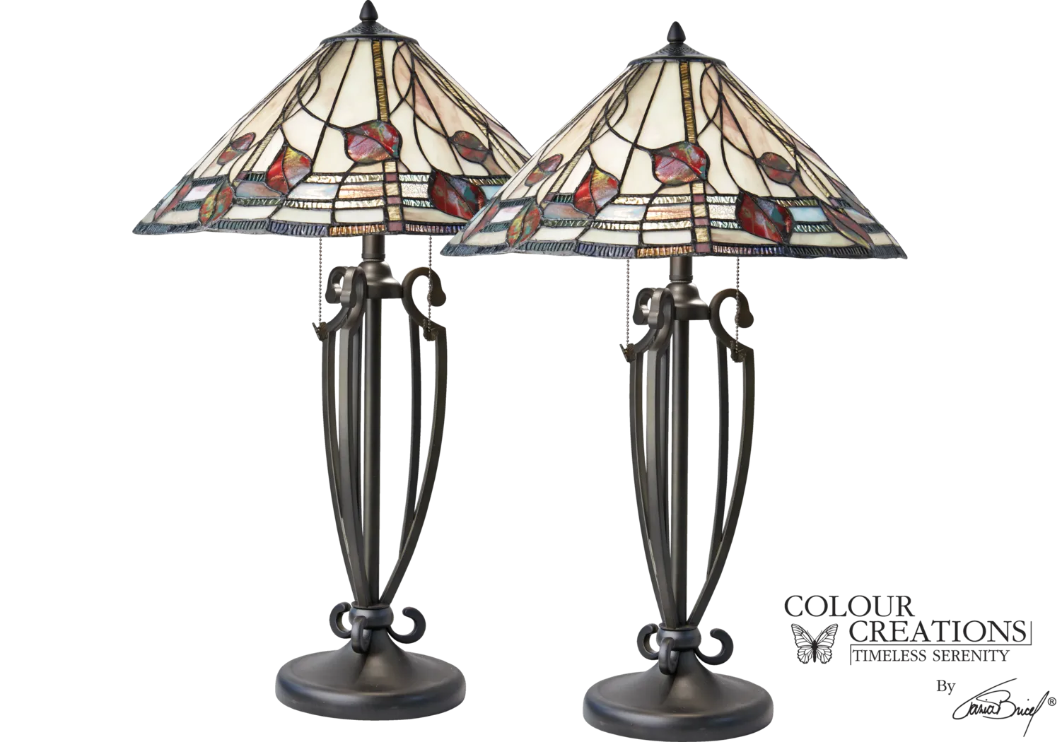 Bridesburg Tiffany Style Lamp  Set of 2 - Thumbnail - Image 1