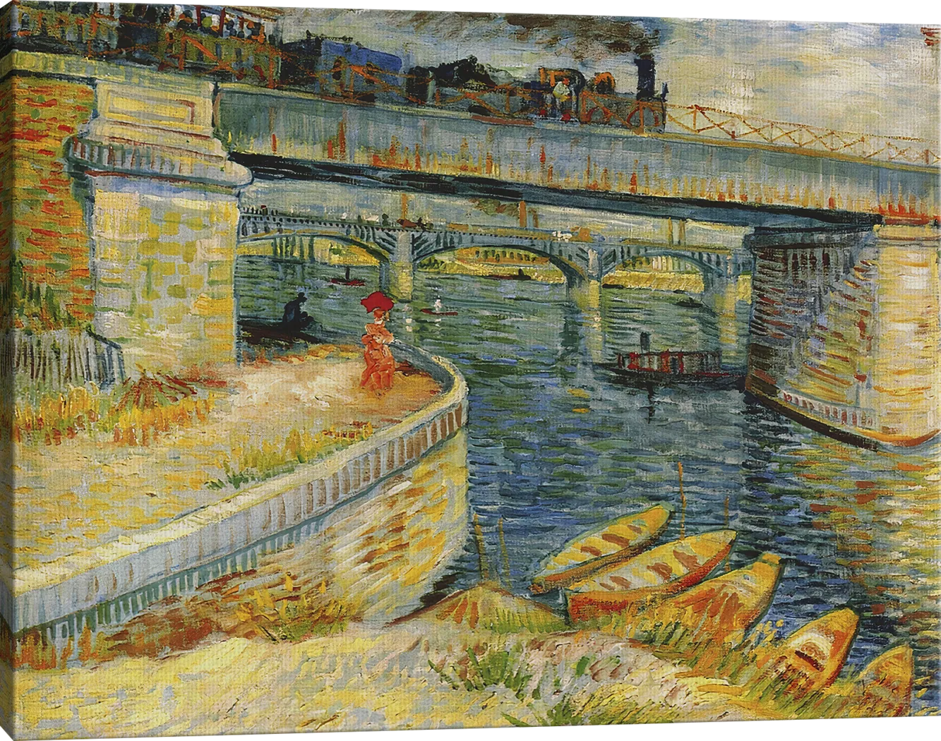 Bridge Across Asnieres Multi Artwork - Thumbnail - Image 3