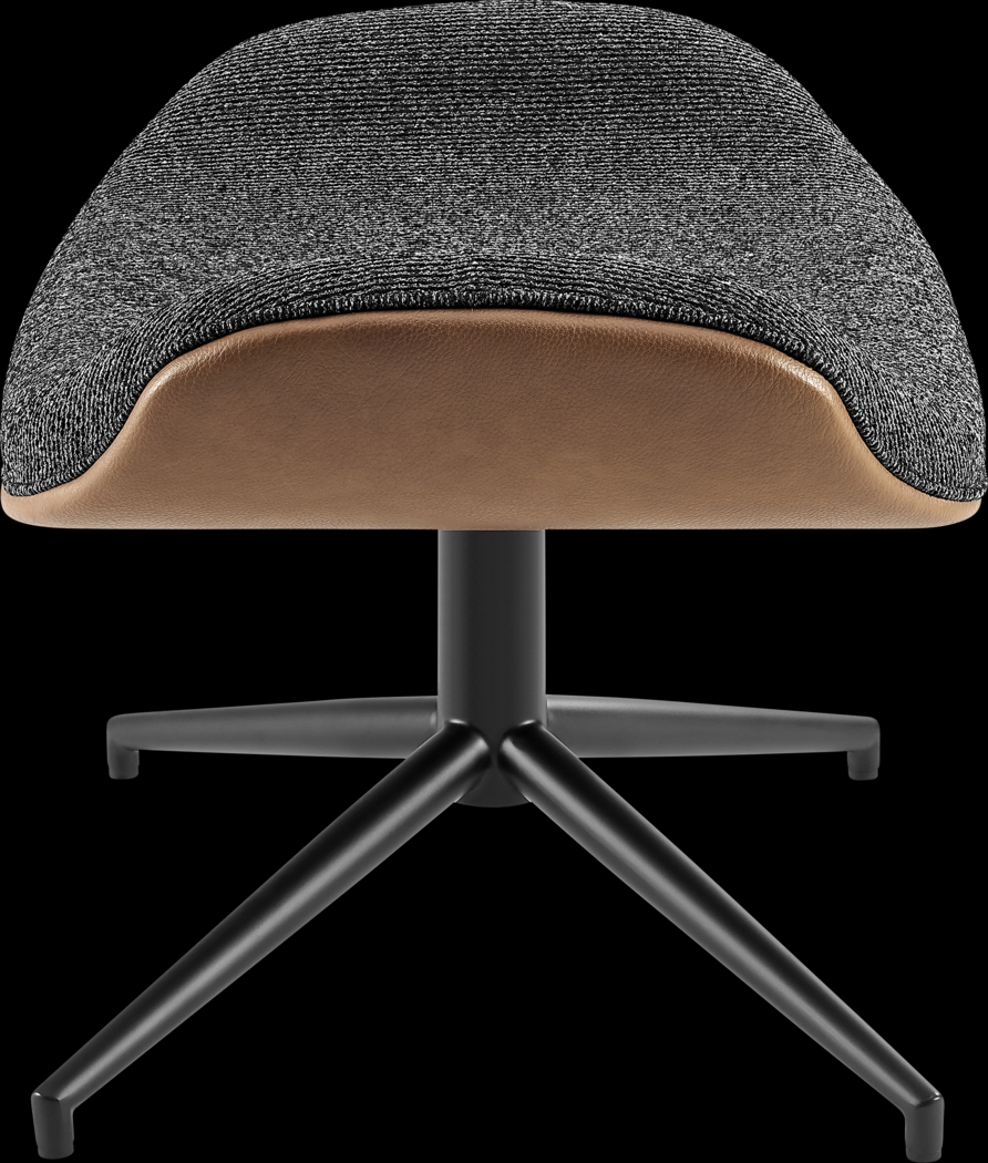 Bridgemart Black and Brown Ottoman - Thumbnail - Image 3