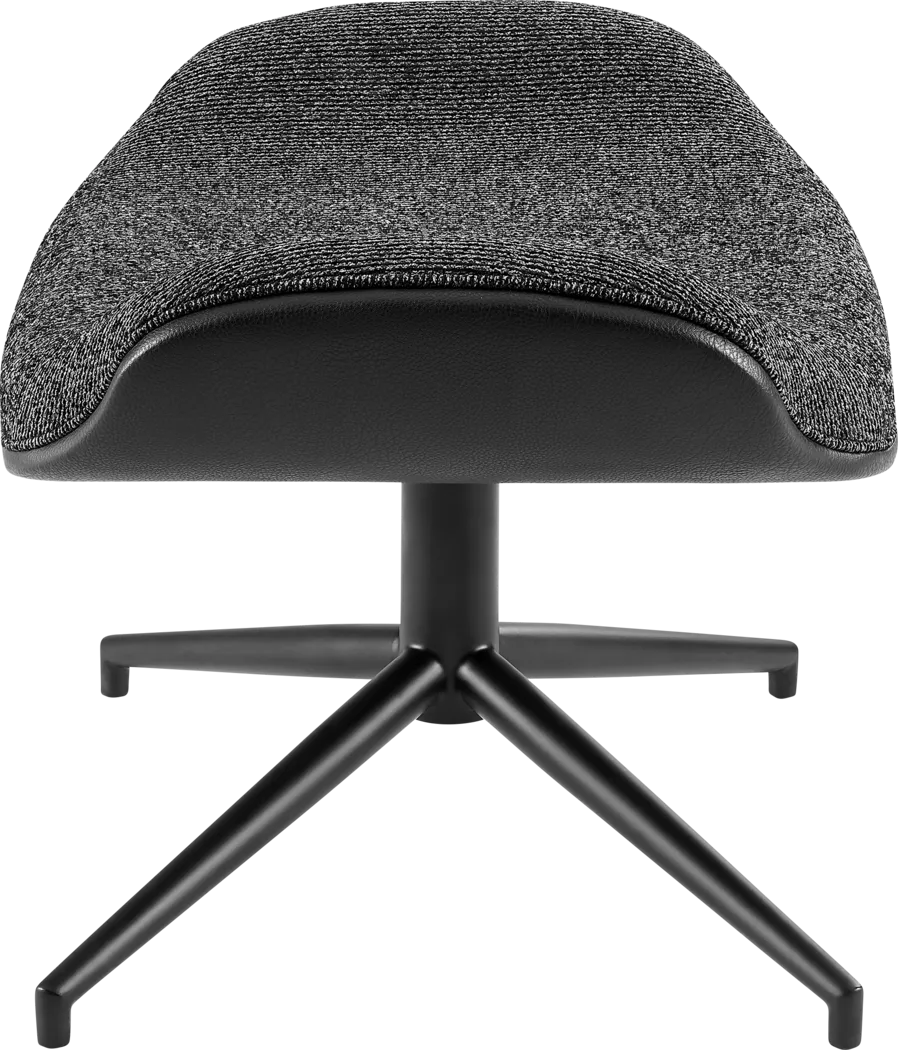 Bridgemart Black Ottoman - Thumbnail - Image 3