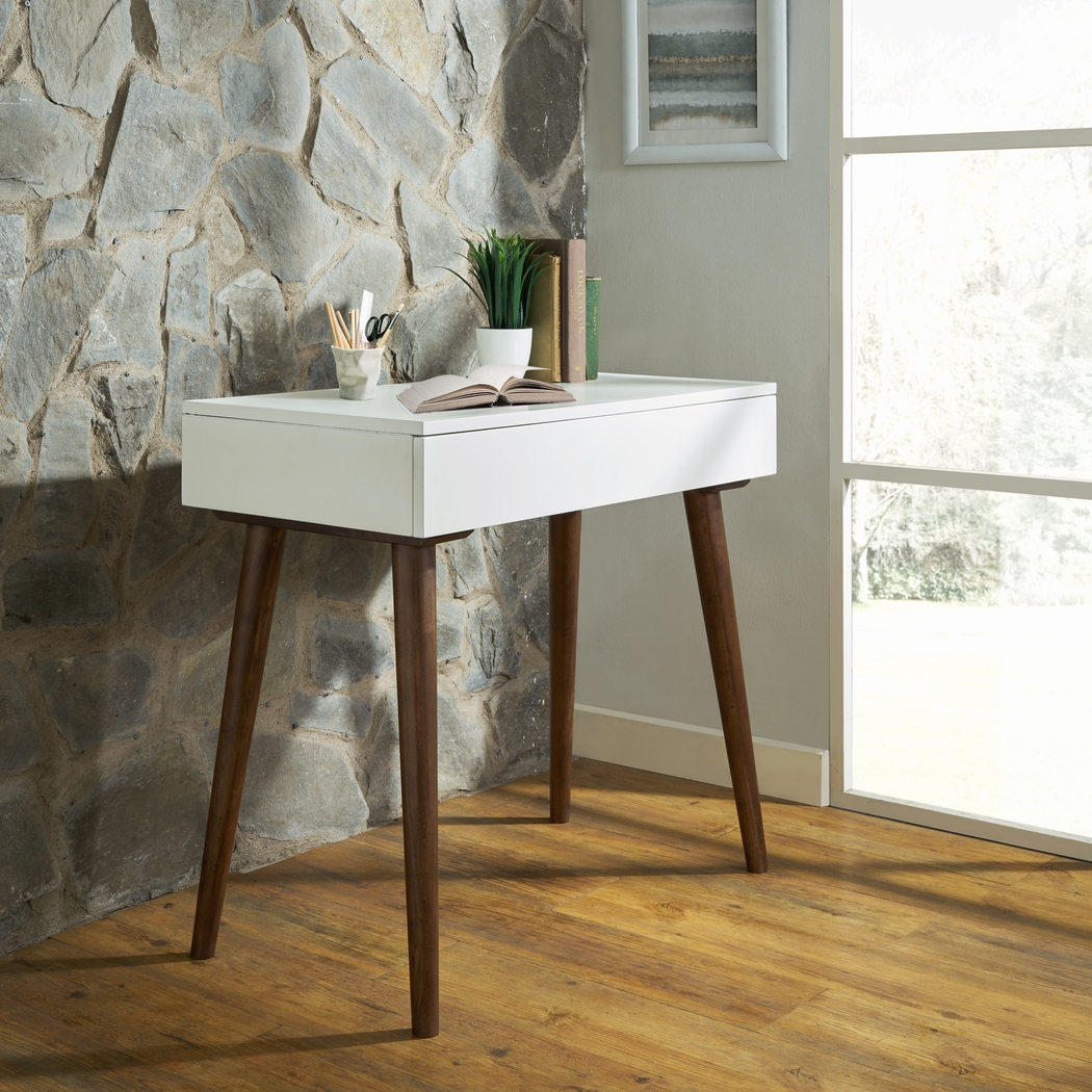 Bridgemor White Desk - Thumbnail - Image 7