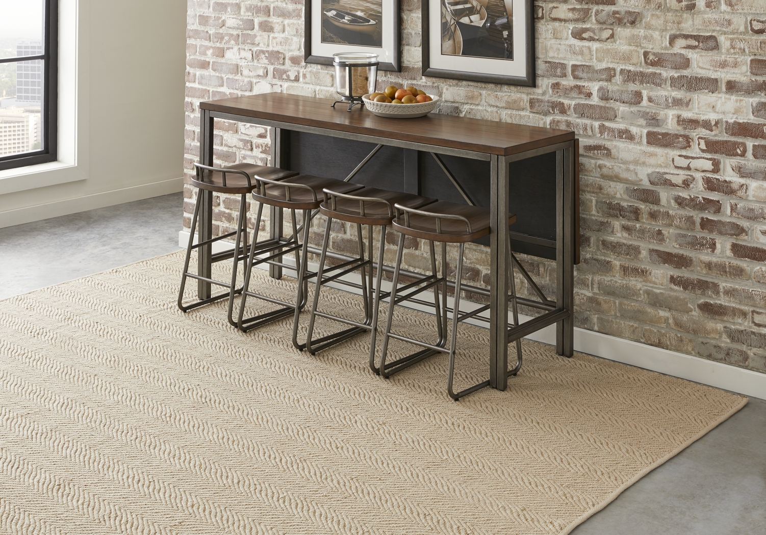 Bridgetown Brown 5 Pc Counter Height Dining Set - Thumbnail - Image 6