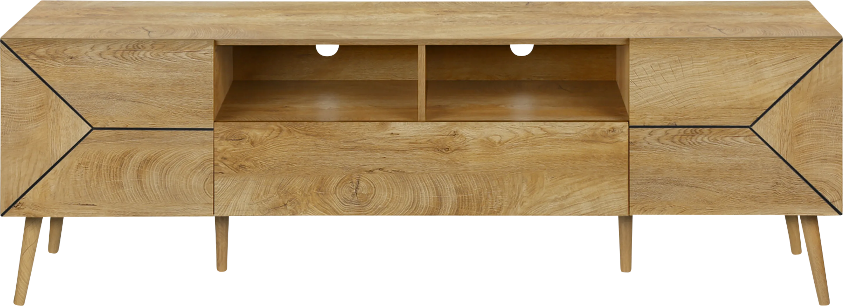 Bridgeware Brown 71 in. Console - Thumbnail - Image 3