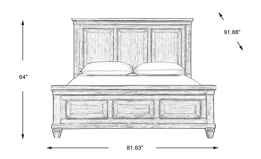 Dimension Image. Please refer to the Dimension Tab on this page for dimension details.