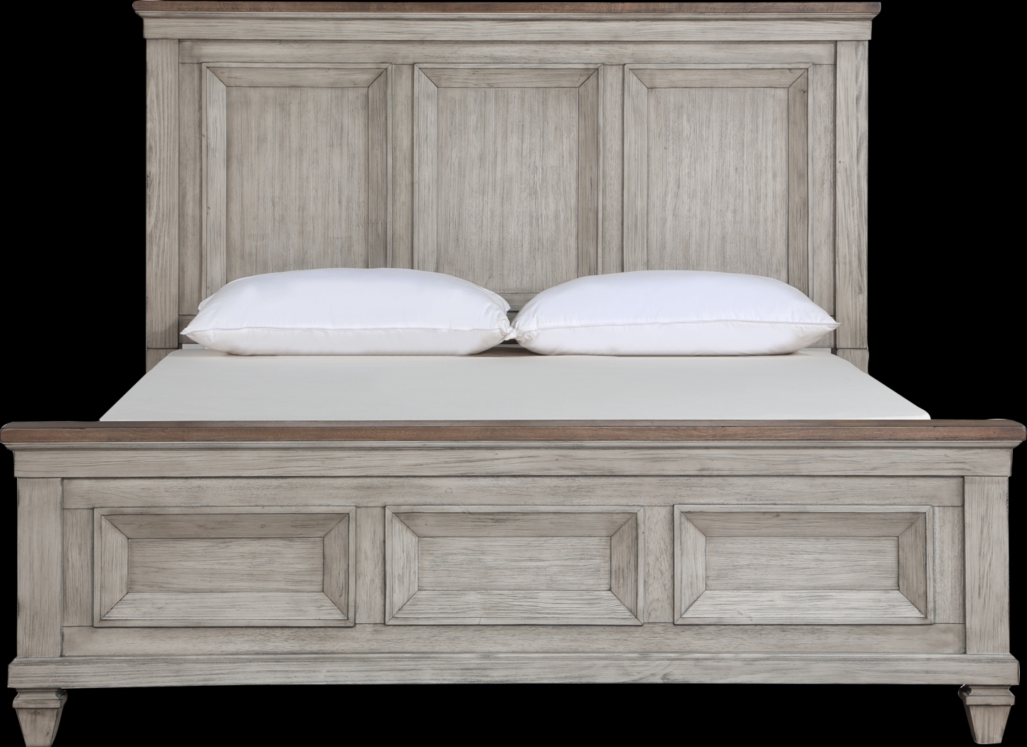 Bridgewood Cream 3 Pc King Panel Bed - Thumbnail - Image 1