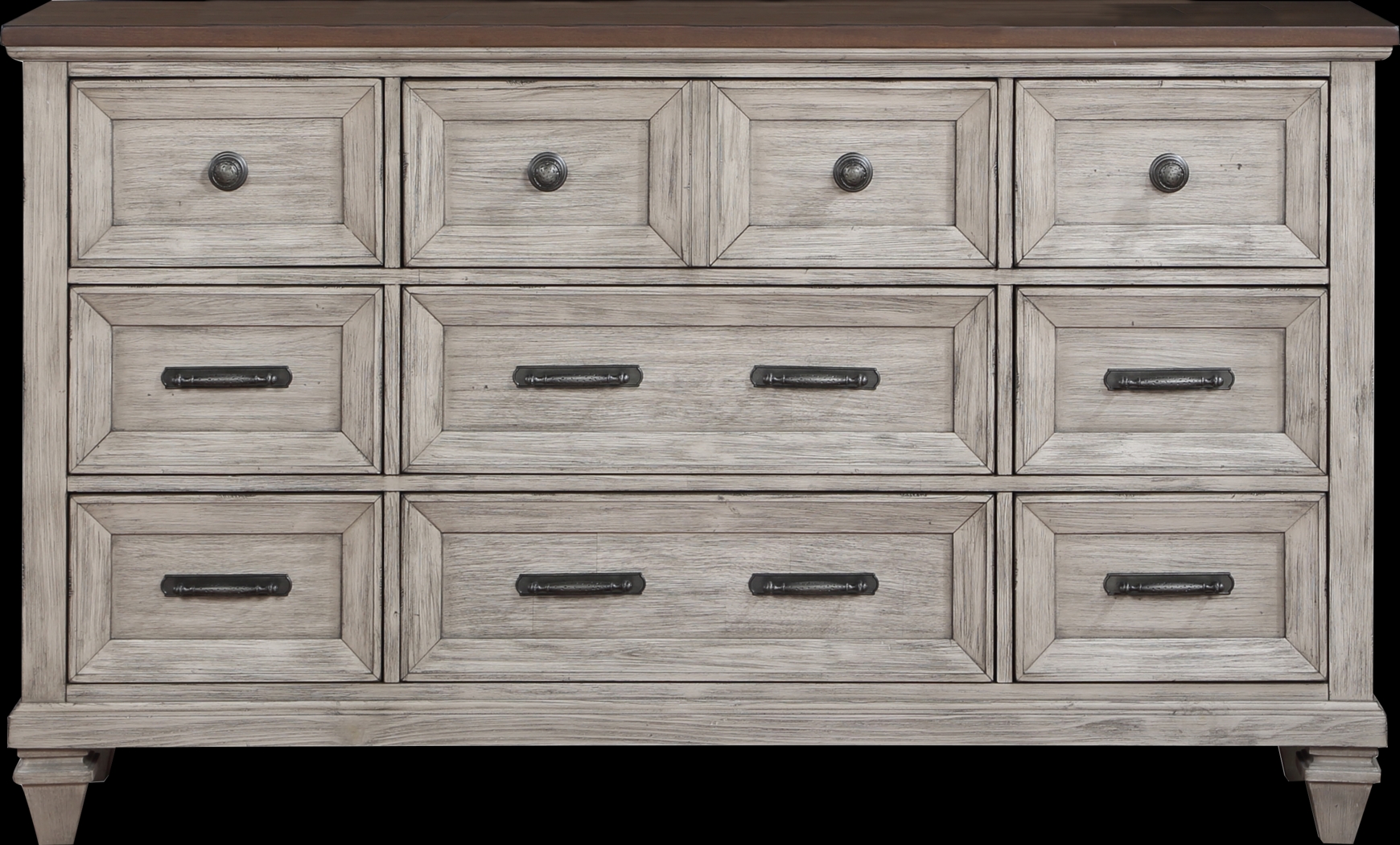 Bridgewood Cream 5 Pc Queen Panel Bedroom - Thumbnail - Image 5