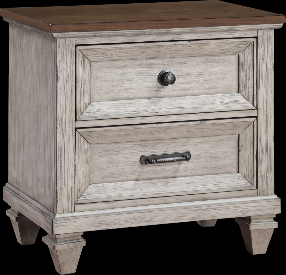 Bridgewood Cream 7 Pc King Panel Bedroom - Thumbnail - Image 8