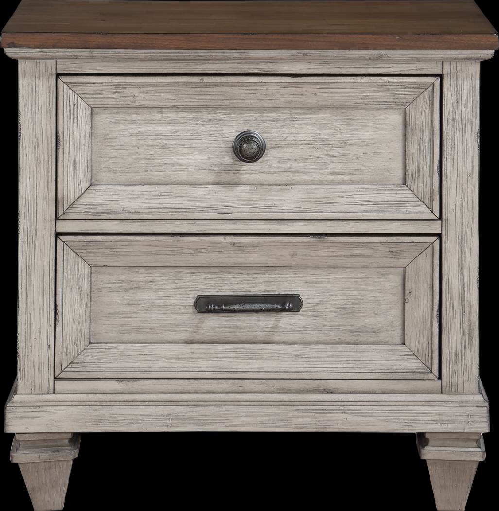 Bridgewood Cream 7 Pc King Panel Bedroom - Thumbnail - Image 7