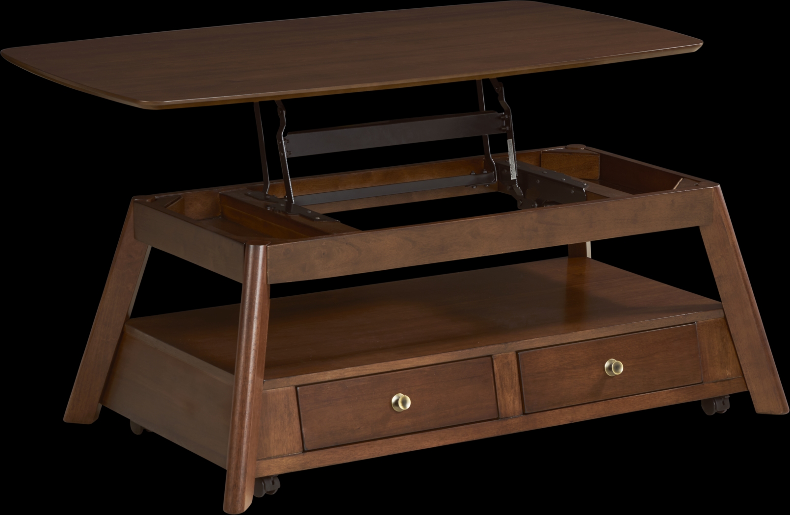 Bridgewood Pointe Brown Lift Top Cocktail Table - Thumbnail - Image 2