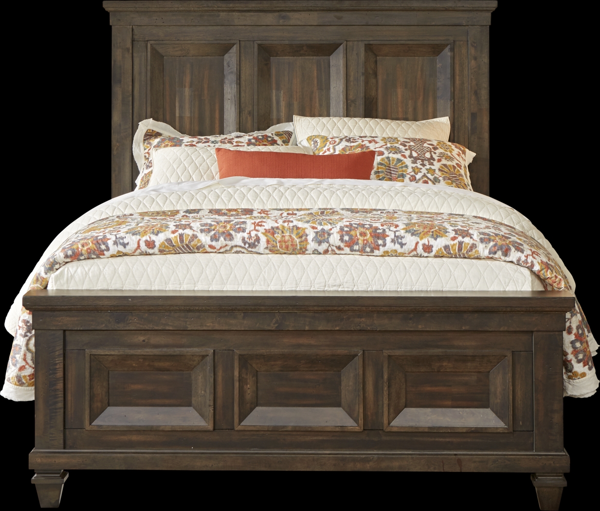 Bridgewood Walnut 5 Pc King Panel Bedroom - Thumbnail - Image 2