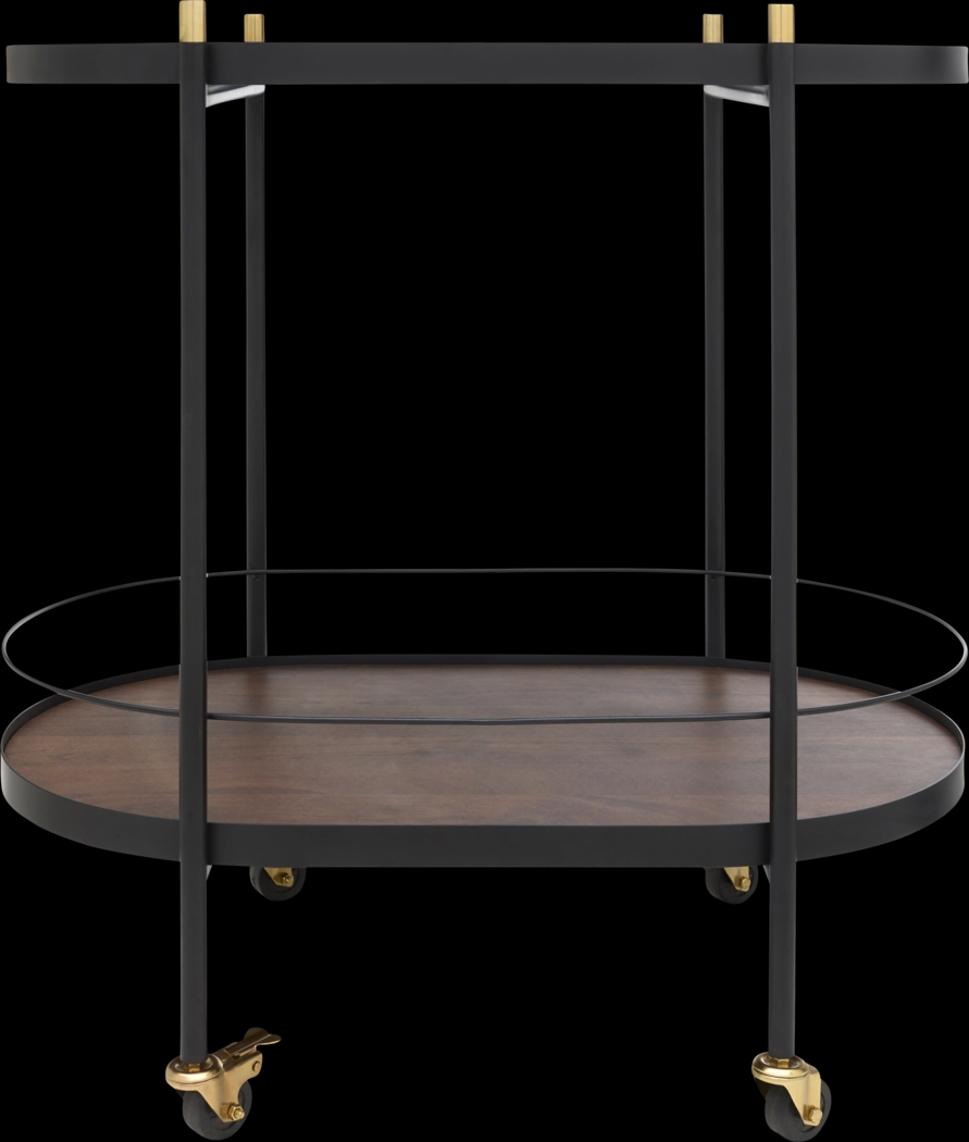 Briesco Black Bar Cart - Thumbnail - Image 2