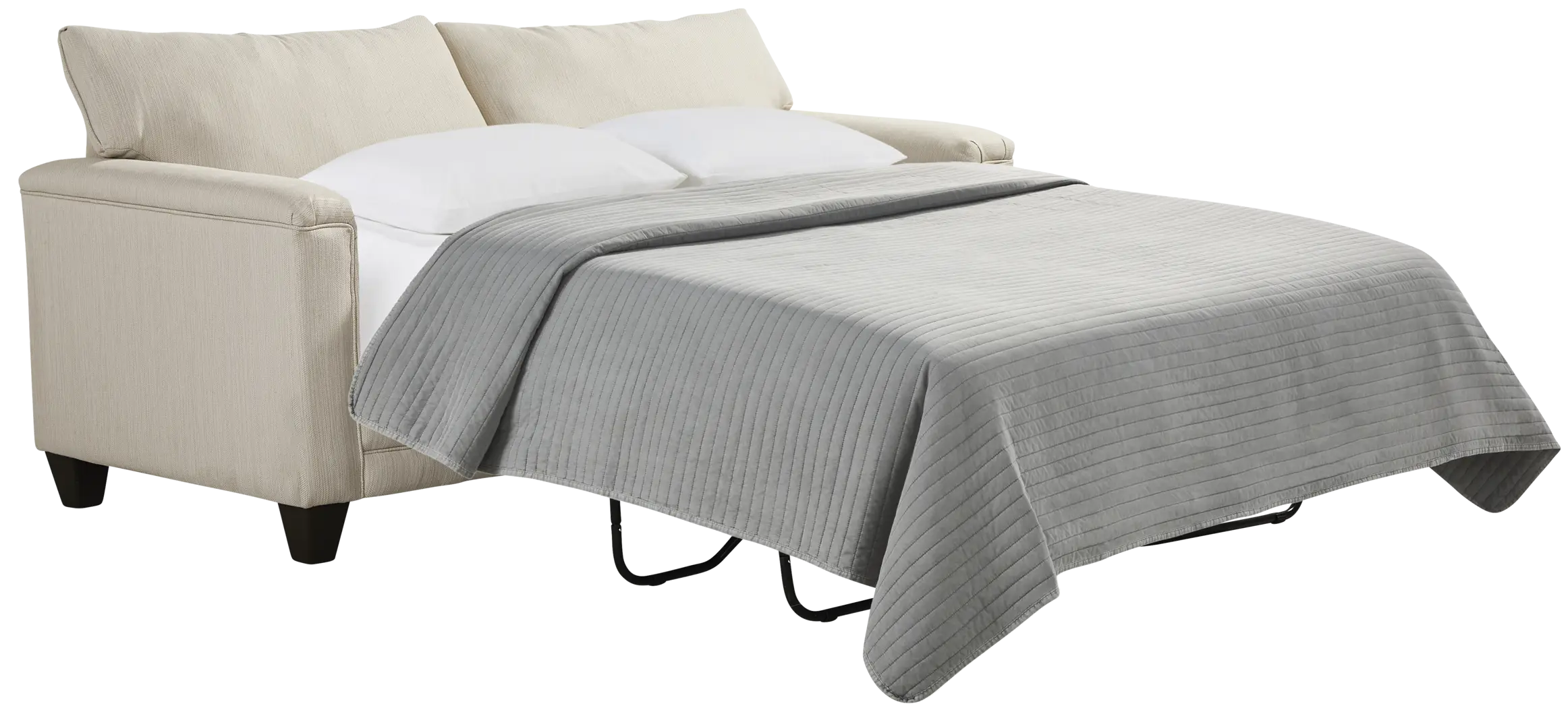 Brightwater Beige Gel-Foam Apartment Sleeper Sofa - Thumbnail - Image 2