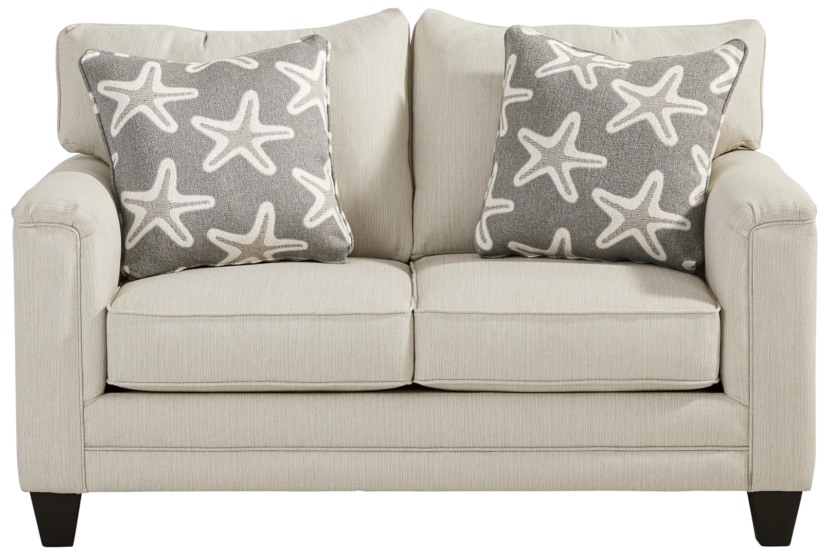 beige loveseat