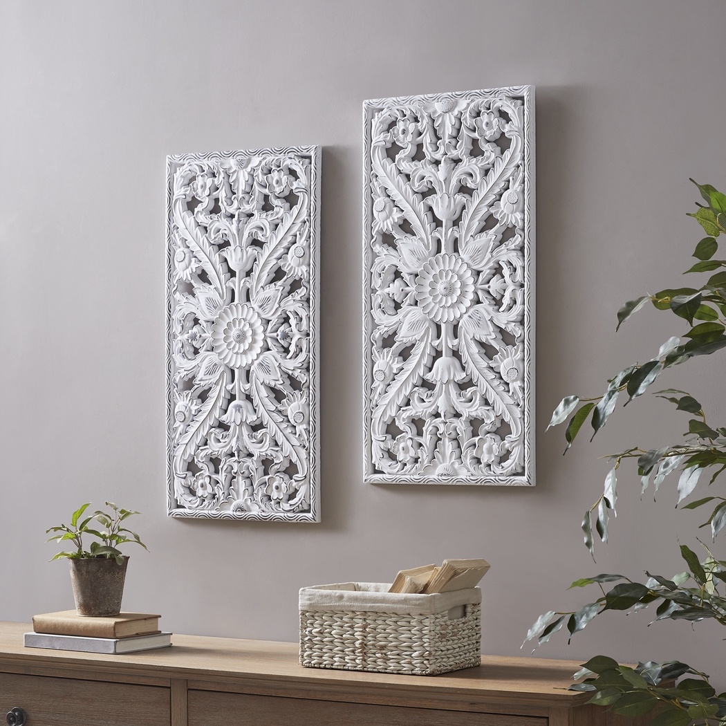 Brightway White Wall Decor, Set of 2 - Thumbnail - Image 3
