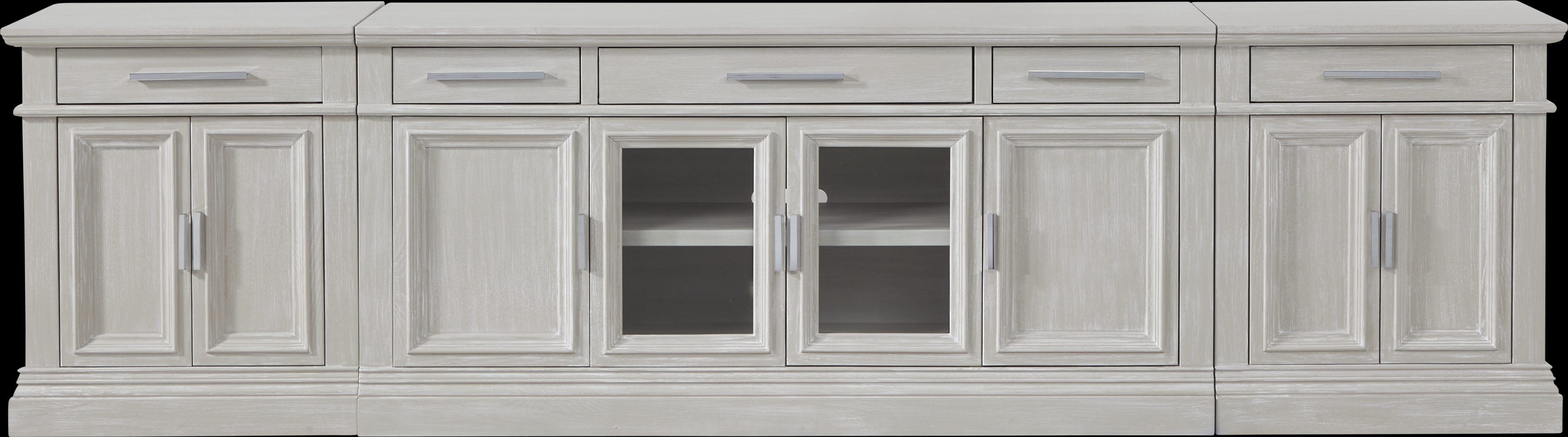 Brightwood Gray 3 Pc Wall Unit with 66 in. Console - Thumbnail - Image 1